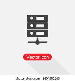 Data Center Icon, Computer Server Icon Vector Illustration Eps10