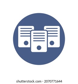 data center icon , database icon
