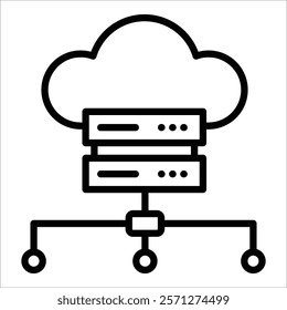 Data Center Icon Element For Design