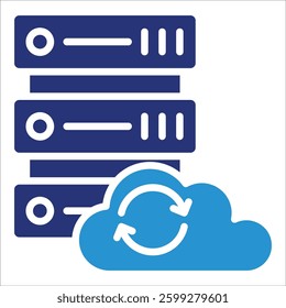 Data Center Icon Element For Design