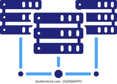 Data Center Icon Element For Design