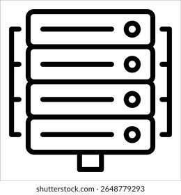 Elemento De Ícone Do Data Center Para Design