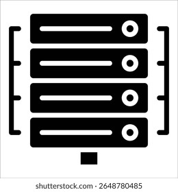 Elemento De Ícone Do Data Center Para Design
