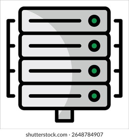 Elemento De Ícone Do Data Center Para Design