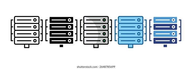 Elemento De Ícone Do Data Center Para Design