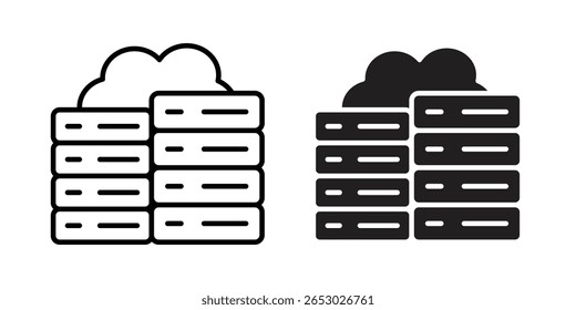 Symbol im Rechenzentrum Logo Design Vektor Vorlage Illustration