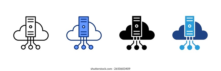 Data Center icon sheet multiple style collection