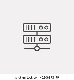 Data center icon sign vector,Symbol, logo illustration for web and mobile