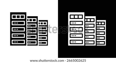 Data center icon symbol sign, vector, eps 10