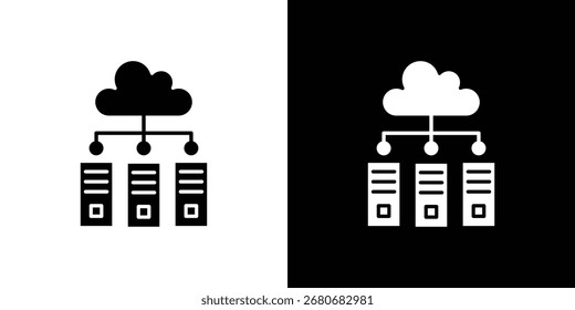 Data center icon symbol. simple design editable.