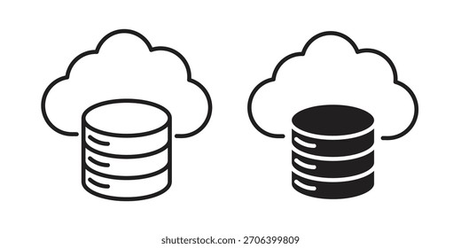 Ilustración vectorial de icono de centro de datos. Diseño plano. Símbolos de Vector de Diseño gráfico.