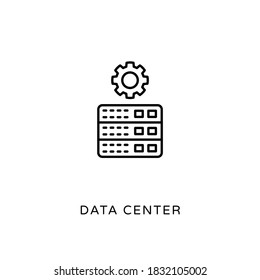 Data Center icon in vector. Logotype