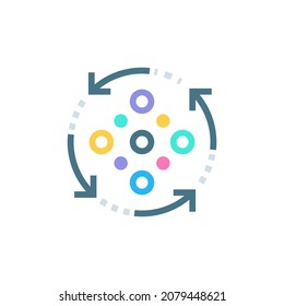 Data Center icon in vector. Logotype