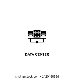 data center icon vector. data center sign on white background. data center icon for web and app