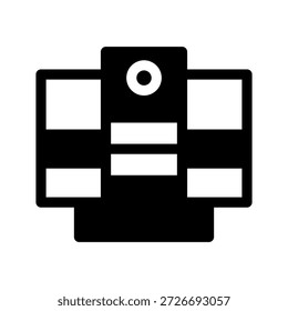Ilustração de design de símbolo de vetor de ícone do data center
