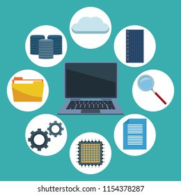 Data center icons