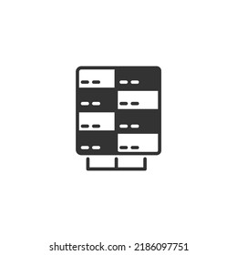 data center icons  symbol vector elements for infographic web