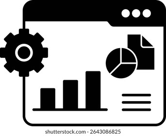 Data Center illustration with isolated background
