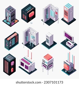 Conjunto de vectores isométricos de centros de datos aislados