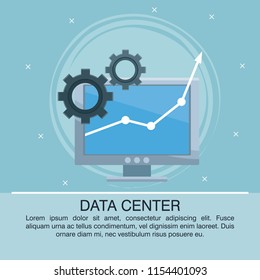 Data center poster with informaton