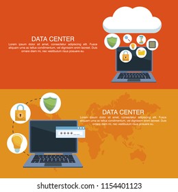 Data center poster with informaton
