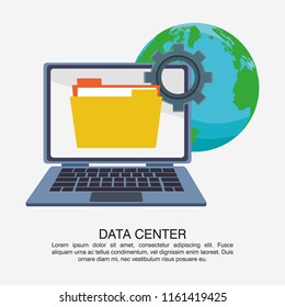 Data center poster with informaton