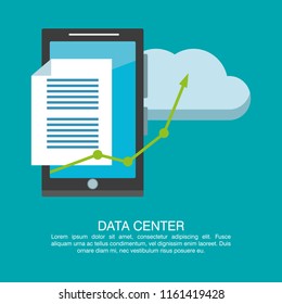 Data center poster with informaton