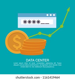 Data center poster with informaton