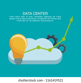 Data center poster with informaton