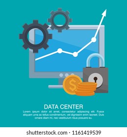 Data center poster with informaton