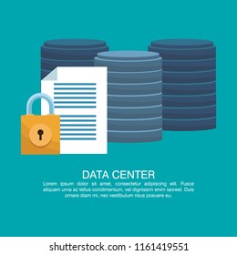 Data center poster with informaton