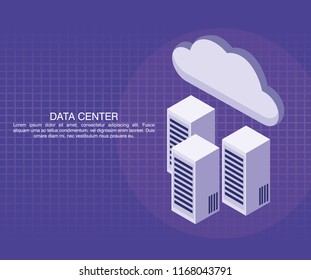 Data center poster with informaton