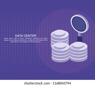 Data center poster with informaton