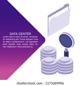 Data center poster with informaton