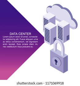 Data center poster with informaton