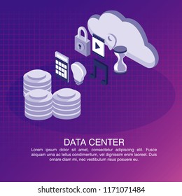 Data center poster with informaton