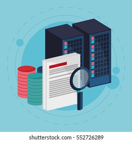 data center process document search