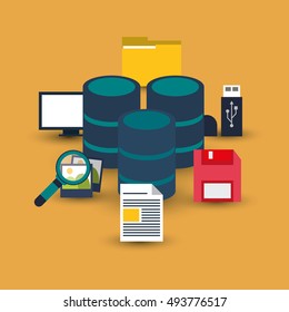 data center related icons image
