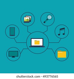 data center related icons image