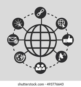 data center related icons image