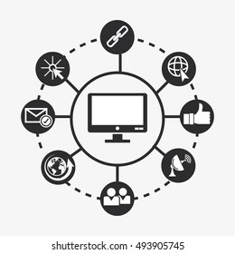 data center related icons image