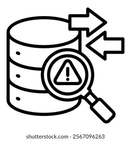 Data Center Security Icon Element For Design