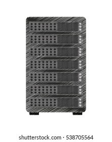 data center server isolated icon vector illustration design