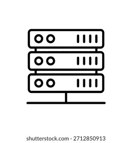 Ilustração de rack de servidor de data center Conceito de tecnologia de comunicação e rede de armazenamento de dados