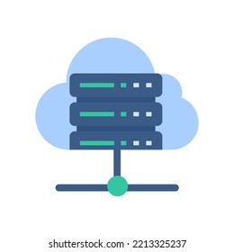 Data center servers. Connecting to big data on the cloud. large amount of data storage