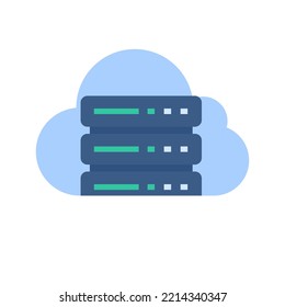 Server im Rechenzentrum. Verbindung zu großen Daten auf der Cloud. große Datenspeichermenge