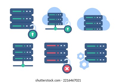 Servidores de centros de datos. Conectarse a grandes datos en la nube. gran cantidad de almacenamiento de datos