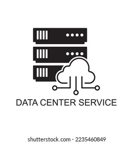 data center service icon , technology icon