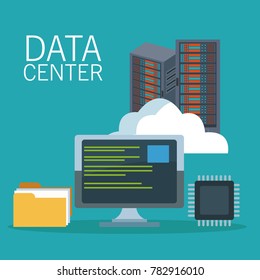 Data center technology icons