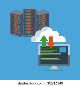 Data center technology icons